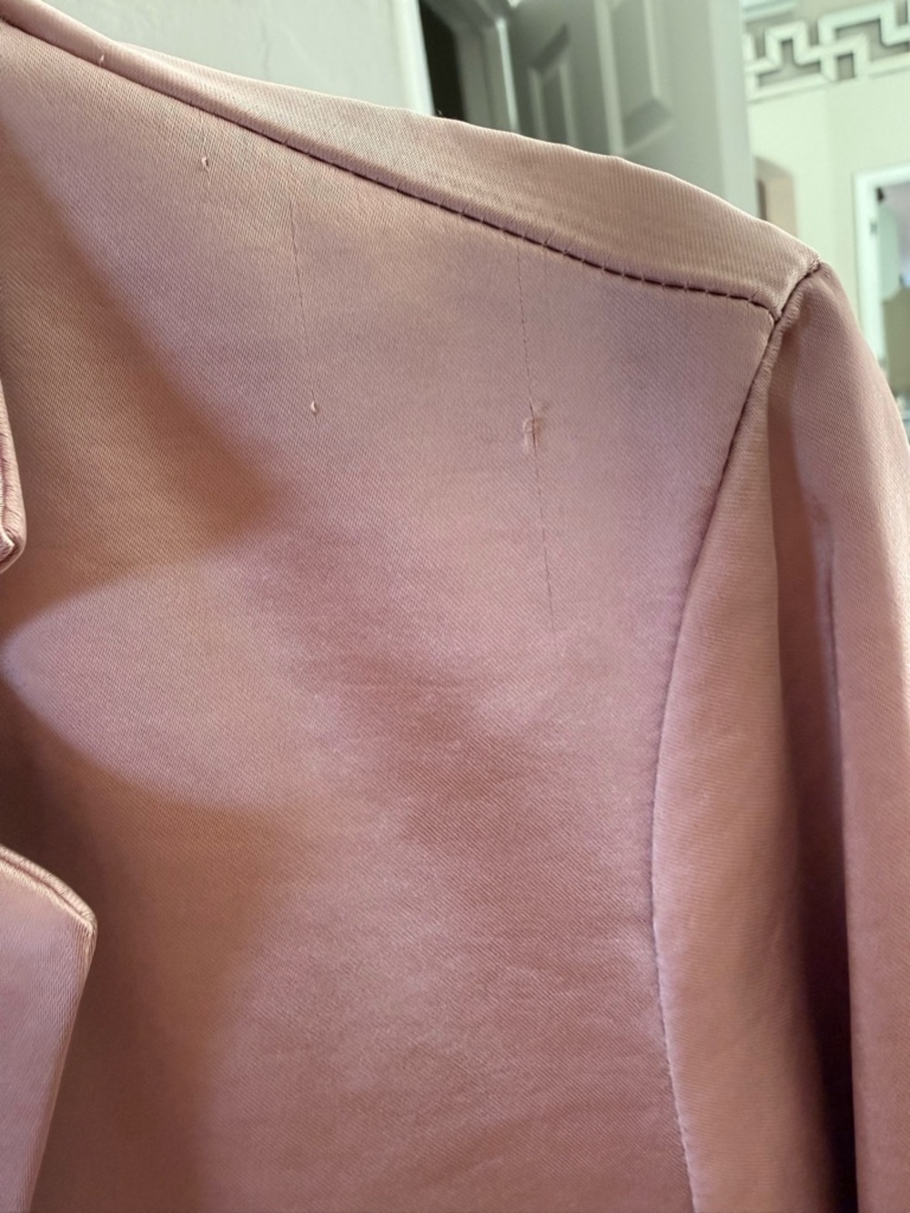 a new day Blush Pink Single-Button Satin Blazer - Picture 7 of 7